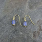 Bluebell Flower Single Drop Hook Earring Silver OR Gold plated