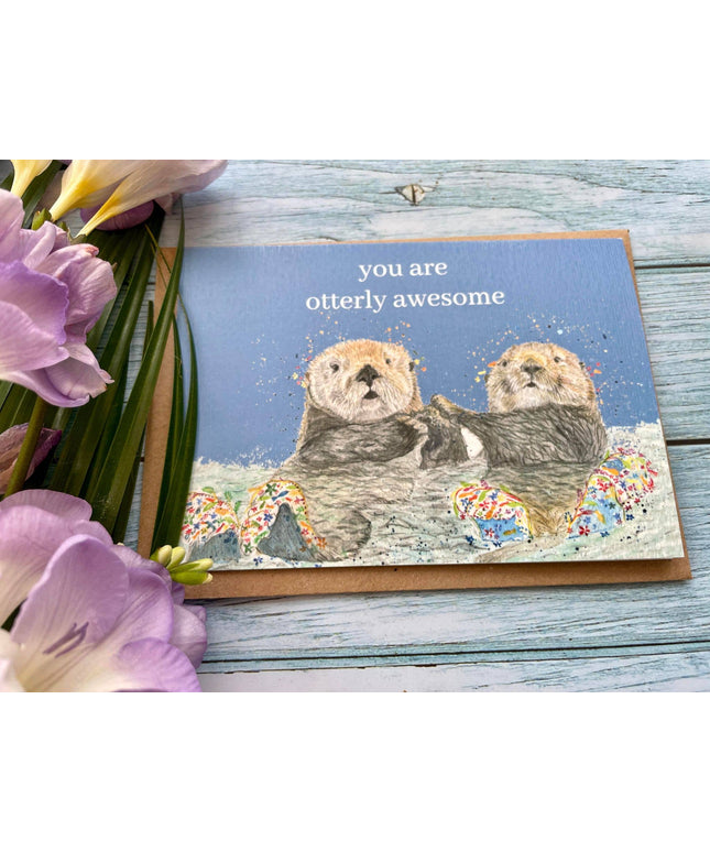 You are otterly awesome! | Eco Card | Encouraging card - The Red Squirrel