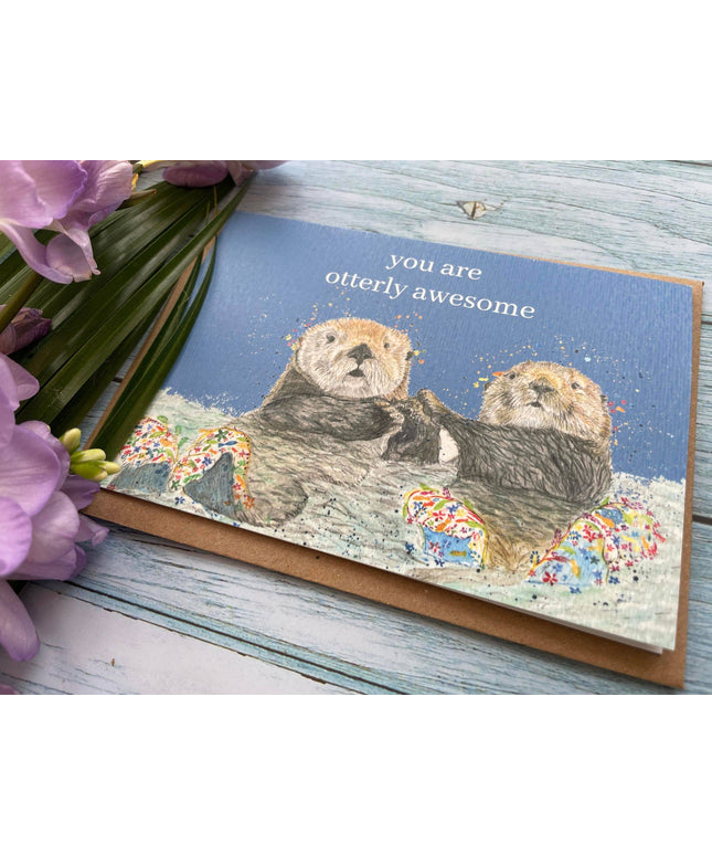 You are otterly awesome! | Eco Card | Encouraging card - The Red Squirrel