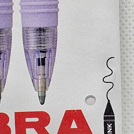 Zebra Z Grip Ballpoint Pens - 3 pen set Black Ink Comfort
